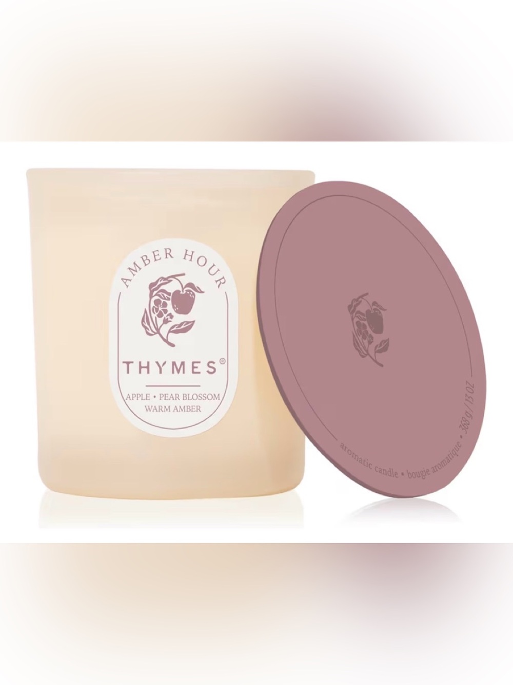 Thymes Scented Candles for Home  (13 oz, Amber Hour)